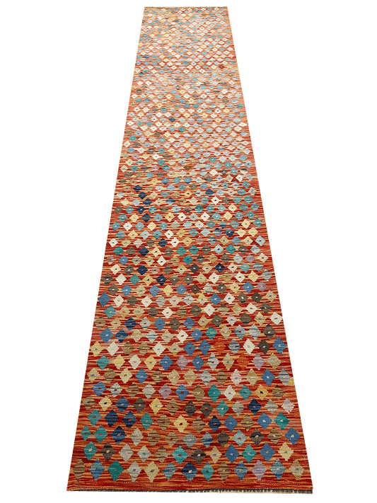 Handmade Colorful Kilim 2'' 8" X 12'' 9"