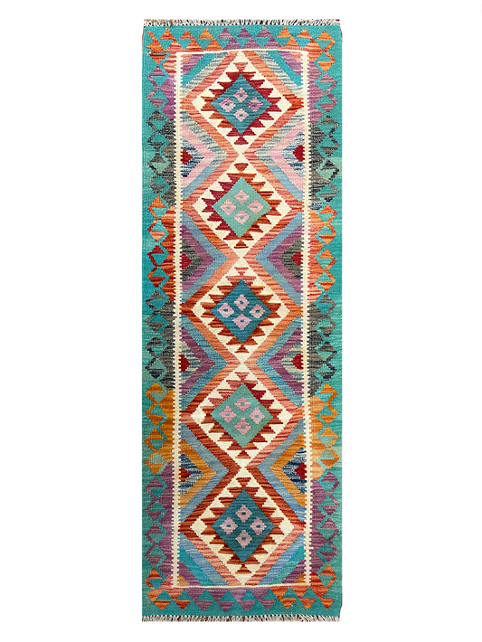 Decorative Handmade Flatweave Kilim Runner 2'5" x 6'3"