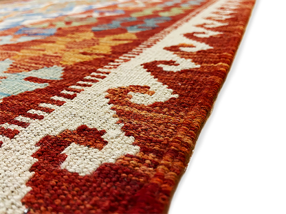 One-of-a-Kind Lycette Southwestern Handmade Kilim 4' 11" X 6' 6"