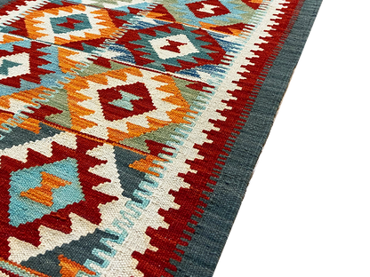 One-of-a-Kind Franca Southwestern Handmade Kilim 2' 4" X 6' 6" Wool Orange Area Rug