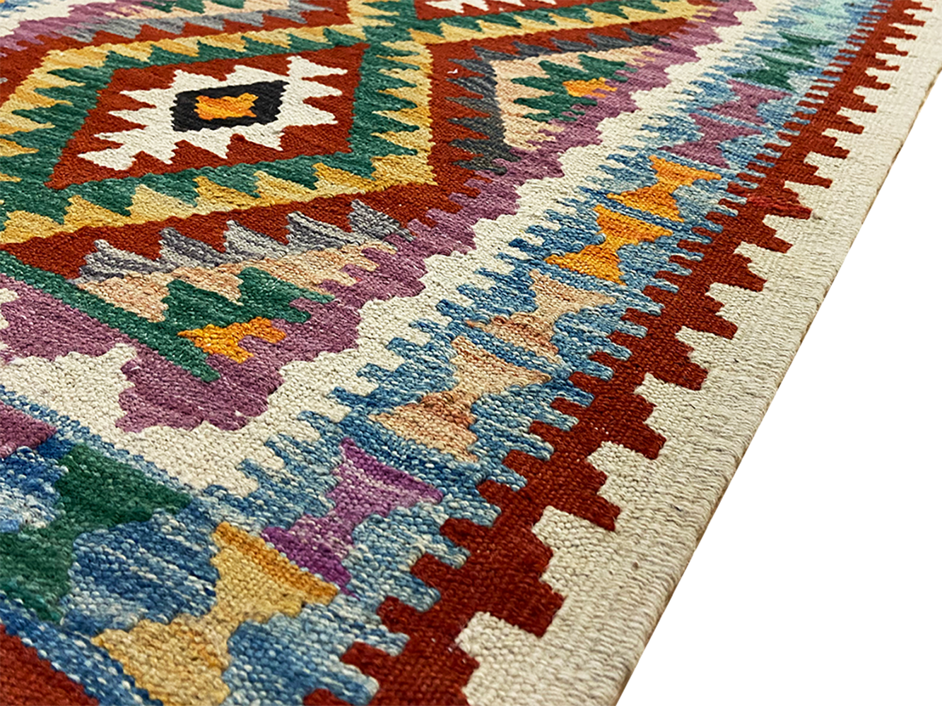 One-of-a-Kind Maarla Southwestern Handmade Kilim 2' 5" X 6' 3" Wool Orange Area Rug